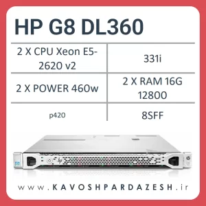 سرور اچ پی HP G8 DL360 8sff (کانفیگ جشنواره 104010)